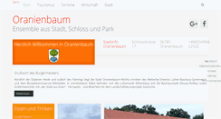 Desktop Screenshot of oranienbaum.de